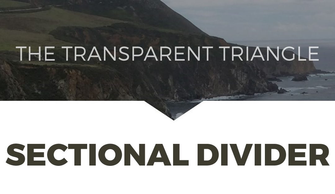 How to Create Transparent Triangles Between Sections in Divi