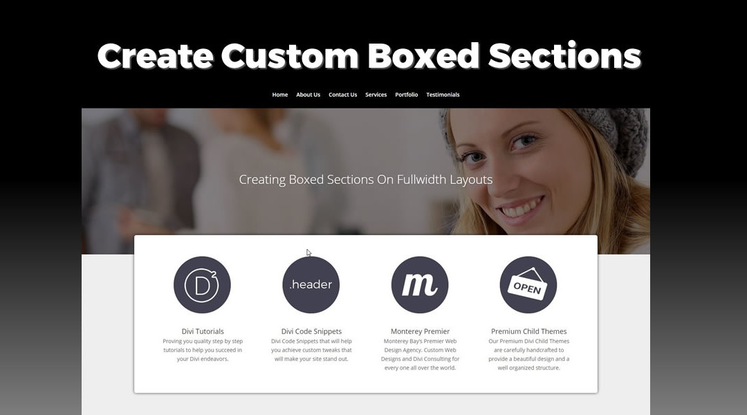 Creating a Boxed Section On Fullwidth Layouts