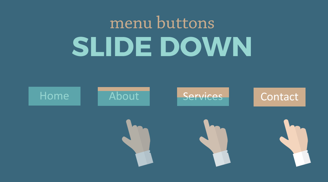 Divi Menu Buttons That Slide Down