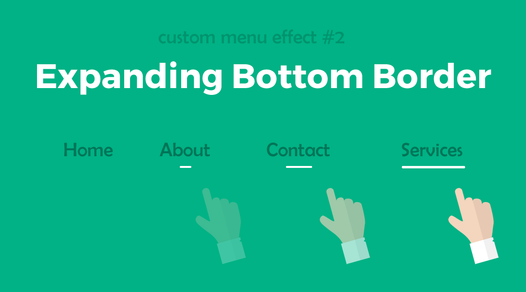Divi Menu Expanding Bottom Border