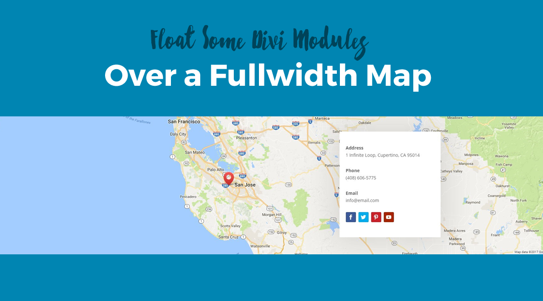 Float Some Divi Modules Over a Fullwidth Map