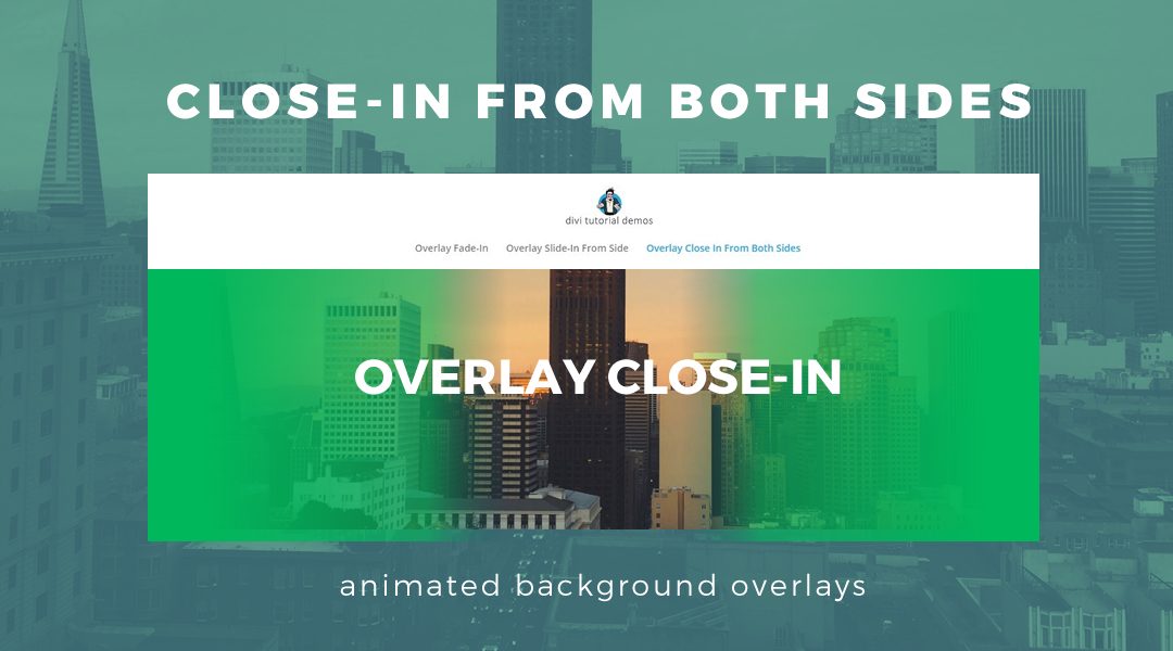 Animated Gradient Background Overlay Close-In From Both Sides